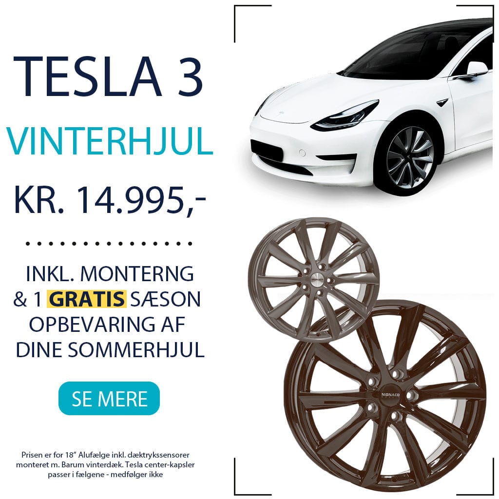Tesla Model 3 Vinterhjul Tilbud